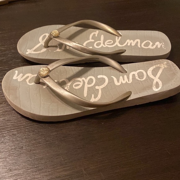 SAM Edelman Women’s Gray Flip Flops Size 6.5 - Picture 3 of 4
